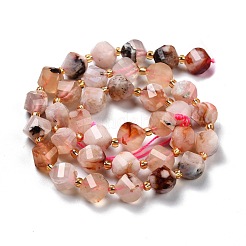 Natural Cherry Blossom Agate Beads Strands&nbsp;G-L579-03