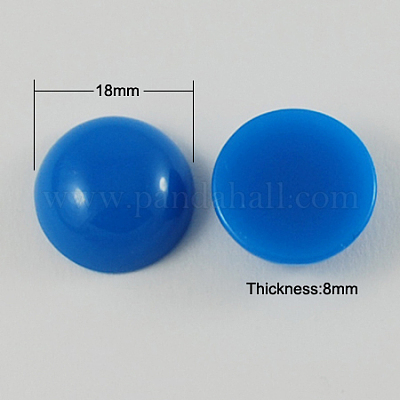 Resin Cabochons&nbsp;CRES-S057-18mm-M-1