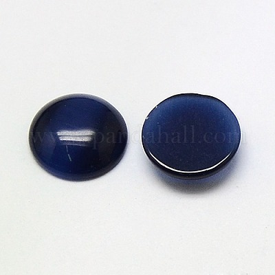 キャッツアイカボション  半円  ミッドナイトブルー  12x3mm&nbsp;CE-J002-12mm-30-1