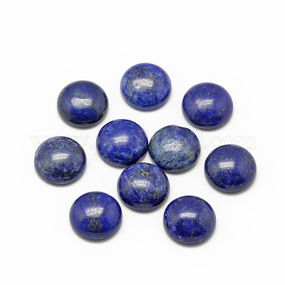 天然石ラピスラズリカボション  染め  半円/ドーム  10x4~5mm&nbsp;G-R416-10mm-33-1