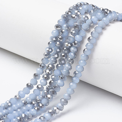 Electroplate Glass Beads Strands&nbsp;EGLA-A034-J4mm-E03-1