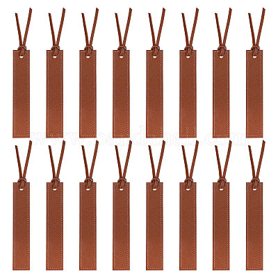16Pcs PU Leather Bookmark&nbsp;AJEW-GL0003-23-1