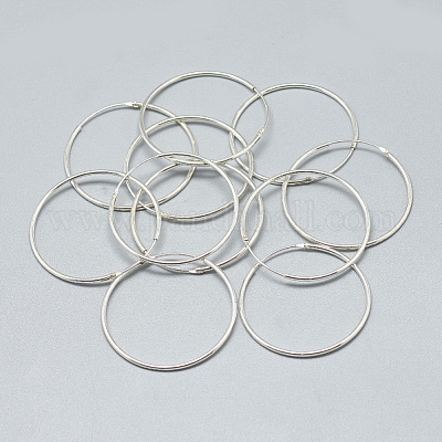 925 Sterling Silver Earring Hoop&nbsp;STER-T002-188S-1
