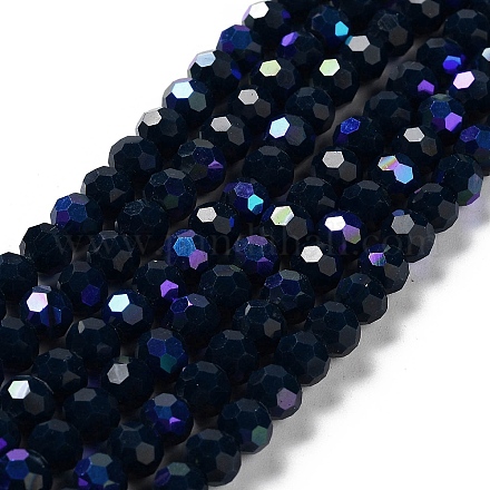 Opaque Glass Beads Strands EGLA-A035-P6mm-L35-1