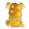 Resin Display Decorations, with Natural Citrine Chips Inside, Bear, 53.5~53.8x41~41.5x17.5~21mm