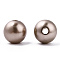 Spray Painted ABS Plastic Imitation Pearl Beads, Round, Rosy Brown, 8x7.5mm, Hole: 1.8mm, about 2080 pcs/500g