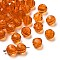 K9 Glass, Imitation Austrian Crystal Beads, Grade AAA, Faceted, Round, Dark Orange, 8mm, Hole: 0.9~1mm