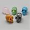 Mixed Stone Display Decorations, Skull, 37~39x30~33x46~50mm