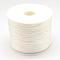 Nylon Satin Rattail Cords, Beading Threads for Bracelet Jewelry Making Chinese Knot Macrame Craft, White, 1.5mm, about 100yards/roll(300 feet/roll)