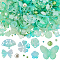 Glass Seed Beads, Ceylon, Lime Green, 4~27x4~29.5x2.5~7.5mm, Hole: 1.5~2mm