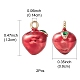 2pcs Brass Enamel Charms&nbsp;KK-YW0001-90-3