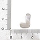 真鍮ビーズ  長持ちメッキ  ラックめっき  鉛フリー＆カドミウムフリー  プラチナ  文字l  14x10x5mm  穴：11x3mm&nbsp;KK-B167-27P-L-3
