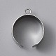 304 Stainless Steel Open Cuff Finger Ring Components&nbsp;STAS-WH0029-40B-P-2