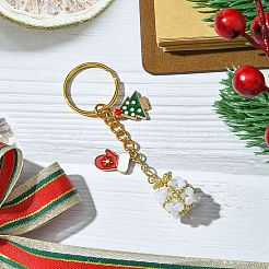 Christmas Woven Glass Keychains&nbsp;KEYC-MZ00017-02