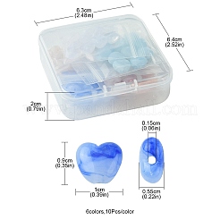 60Pcs 6 Colors Opaque Acrylic Beads&nbsp;MACR-FS0001-69