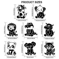 1 Set PET Hollow Out Drawing Painting Stencils&nbsp;DIY-MA0002-80