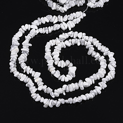 総合的ハウライトチップ連売りビーズ  5~8mm  穴：0.3mm  約80~81 CM&nbsp;F048
