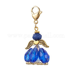 Angel Glass Beaded & Alloy Pendant Decorations&nbsp;HJEW-MZ00190