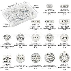 30Pcs 15 Styles Tibetan Style Alloy Pendants&nbsp;TIBEP-FS0001-40
