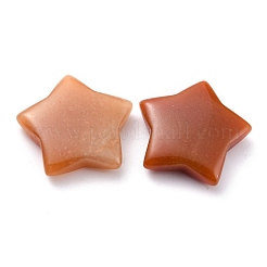 天然なレッドアベンチュリンビーズ  穴がない  スター  20~21x20~21x6~6.5mm&nbsp;G-O196-04A