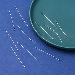 真鍮製平頭ピン  カドミウムフリー＆鉛フリー  銀  50x0.75~0.8mm  20ゲージ  ヘッド：2mm  約120個/24g&nbsp;LS-HP5.0cmCY-S