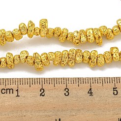 Electroplated Natural Lava Rock Beads Strands&nbsp;G-I360-U02-01