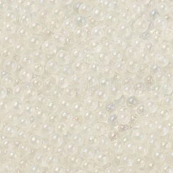 蓄光透明ガラスシードラウンドビーズ  穴なし/ドリルなし  グレードA  透明  2~2.5mm  約10000個/袋&nbsp;GLAA-F124-D02-A