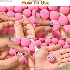 150Pcs Polyester Pom Pom Ball&nbsp;DIY-SC0031-33D