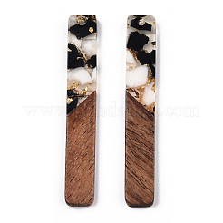 Transparent Resin & Walnut Wood Big Pendants&nbsp;RESI-TAC0017-70-A01