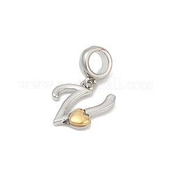 Brass European Dangle Charms&nbsp;LS-KK-Z097-01V-GP
