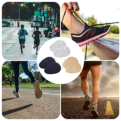 3 Pairs 3 Colors Silicone with JP Wool and Silicone Forefoot Insole Pads&nbsp;AJEW-DJ0005-01