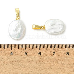 Natural Baroque Keshi Pearl  Pendants&nbsp;PALLOY-JF05625
