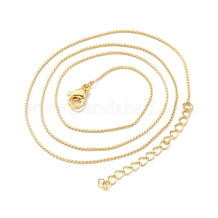 Brass Curb Chains Necklace for Men Women&nbsp;NJEW-G029-01G