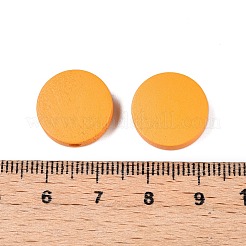 Painted Natural Wood Beads&nbsp;WOOD-S049-02B-08