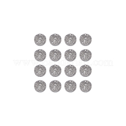 304ステンレスペンダント  星と天使のフラットラウンド  ステンレス鋼色  20x3mm  穴：1.8mm  16個/箱&nbsp;STAS-DC0013-66