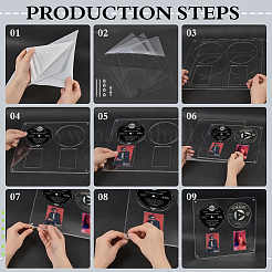 Acrylic Display Stands for CD&nbsp;ODIS-WH0043-305A