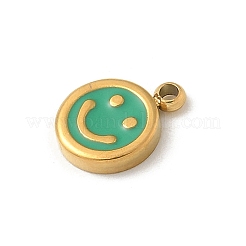 Ion Plating(IP) 304 Stainless Steel Enamel Charms&nbsp;STAS-G351-02G