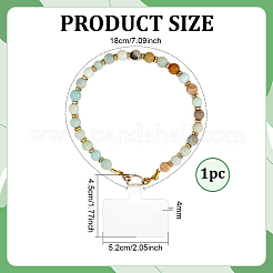 1Pc PVC & Zinc Alloy & Natural Amazonite Beads Mobile Straps&nbsp;AJEW-PH0001-50A