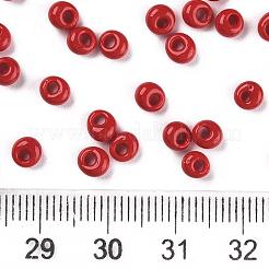 TOHO差し玉ビーズ  日本製シードビーズ  （不透明なペッパーレッド45)個  4.5x4x3mm  穴：1.2mm  約450 G /袋&nbsp;SEED-TM04-45