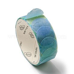 Round Adhesive Decorative Paper Tapes&nbsp;DIY-M052-01H