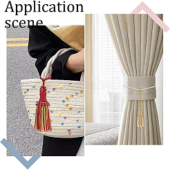 5Pcs 5 Colors Polyester Tassel Pendant Decorations&nbsp;DIY-BC0005-62