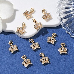 SHEGRACE Brass Micro Pave Cubic Zirconia Pendants&nbsp;XGRQ3D355-516G
