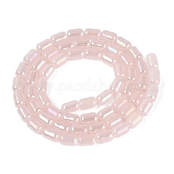 Electroplate Imitation Jade Glass Beads Strands&nbsp;EGLA-Q132-03A-B02