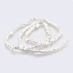 Electroplated Synthetic Non-magnetic Hematite 2-Hole Beads Strands&nbsp;G-E495-11A-03