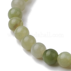 6mm Natural Green Jade Round Beaded Stretch Bracelets&nbsp;BJEW-JB10854