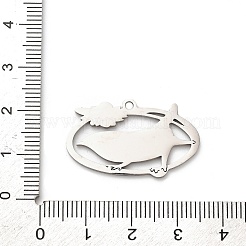 304 Stainless Steel Enamel Pendants&nbsp;STAS-Z123-01P