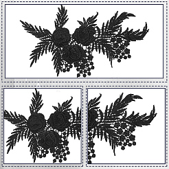 2Pairs Polyester Clothing Patches&nbsp;PATC-GF0001-72A