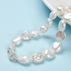 Natural Baroque Pearl Keshi Pearl Beads Strands&nbsp;PEAR-K004-33
