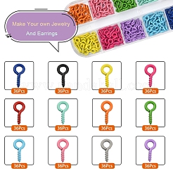 Spray Painted Iron Screw Eye Pin Peg Bails&nbsp;IFIN-YW0001-37A