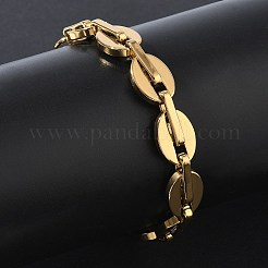 12MM 304 Stainless Steel Oval Link Chain Bracelets&nbsp;SA-CBA2696-13G